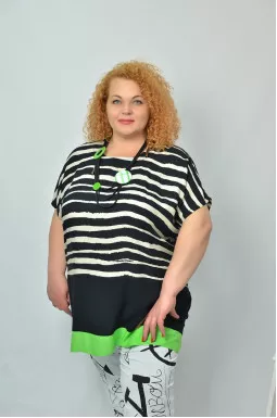 Туника с украшением батал