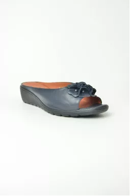 Кожаные летние шлепанцы больших размеров