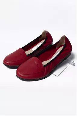 Комфортные балетки красные больших размеров