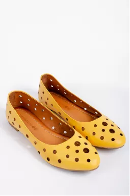 Балетки жовті великих розмірів