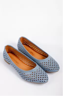 Балетки кольору денім великих розмірів