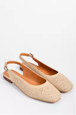 Туфлі бежеві в візерунок великих розмірів