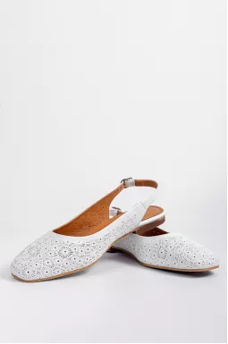 Туфли белые в узор больших размеров
