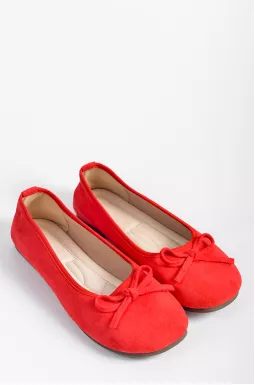 Балетки с декоративным бантиком больших размеров