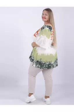 Блуза трапеція батал