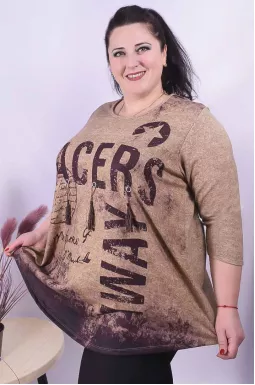 Блуза трикотажна супер батал