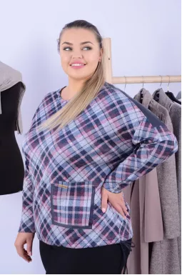 Блуза  ангора софт тепла супер батал