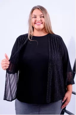 Блуза длинная нарядная супер батал