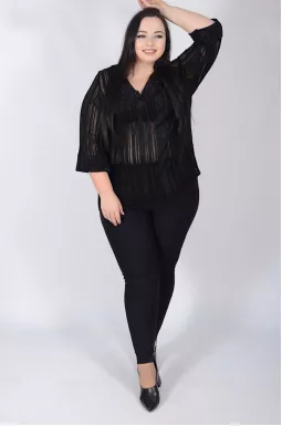 Блуза довга напівпрозора  батал