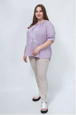 Блуза в етно стилі з вишивкою супер батал