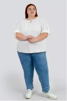 Блуза вязаная больших размеров