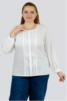Блуза з мереживом великих розмірів
