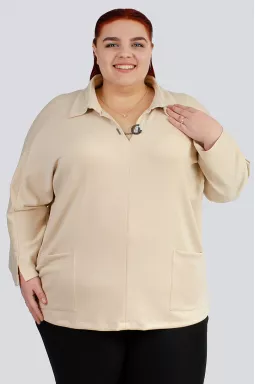 Блуза з прикрасою великих розмірів