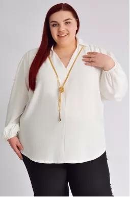 Блуза з прикрасою великих розмірів