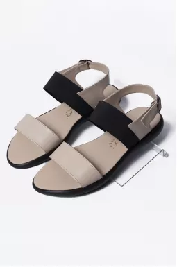 Сандалі шкіряні з резинкою великих розмірів