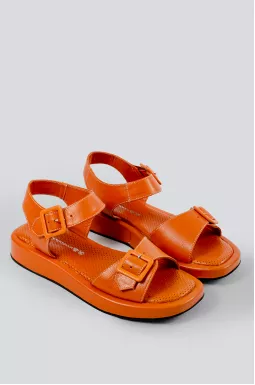 Сандалі у помаранчевому кольорі великих розмірів