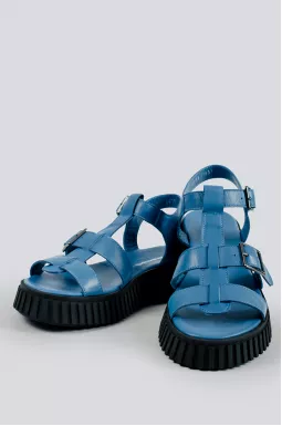 Сандалі кольору денім великих розмірів