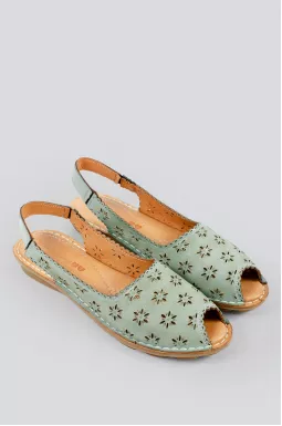 Босоніжки ментолові великих розмірів