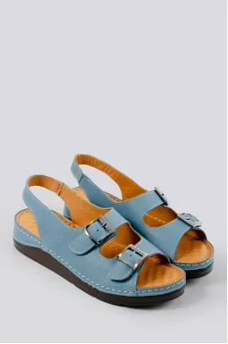 Босоніжки кольору денім великих розмірів