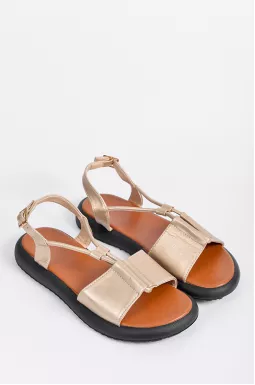 Золотаві сандалі великих розмірів