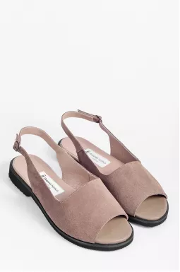 Босоніжки кольору мокко великих розмірів