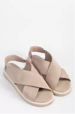 Босоніжки у відтінку візон великих розмірів