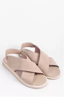 Босоніжки кольору візон великих розмірів