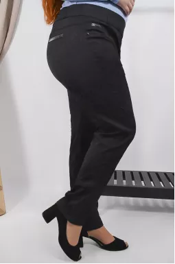 Брюки зауженные на резинке батал