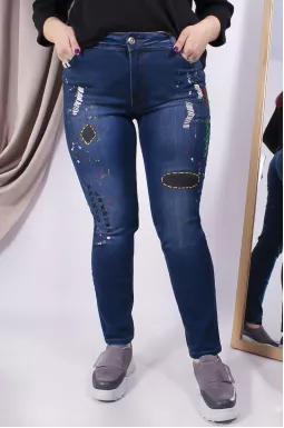 Джинси завужені декоровані 