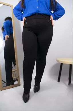 Брюки средние на резинке батал