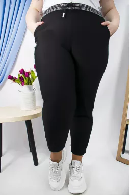 Брюки банани на зав'язках батал