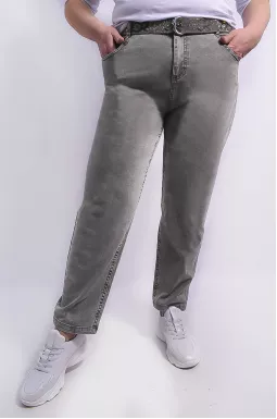 Стильні джинси банани з поясом