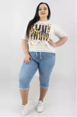 Капрі джинсові батал