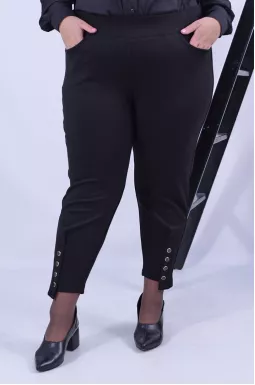 Брюки бананы с пуговицами батал