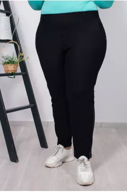 Брюки з блискавками батал