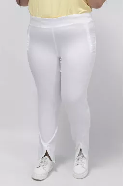 Котонові брюки з розрізами супер батал