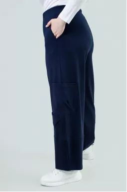 Брюки карго трикотажні на резинці батал