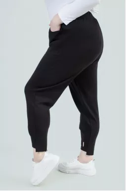 Брюки банани трикотажні з декором супер батал