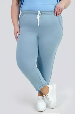 Брюки спортивні з лампасом великих розмірів