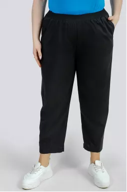 Чорні брюки банани великих розмірів