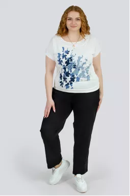 Брюки завужені з вишивкою великих розмірів