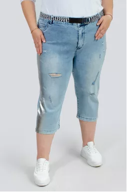 Капрі зі срібним напиленням великих розмірів