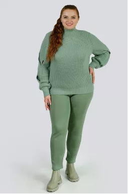 Брюки завужені на флісі великих розмірів 1+1=3