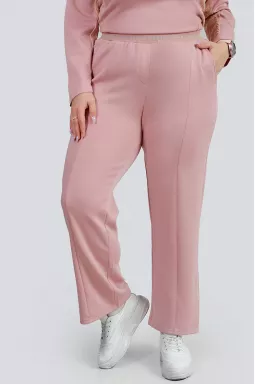 Брюки трикотажні з розрізами великих розмірів