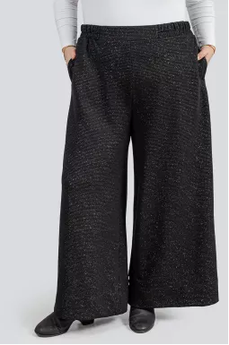 Брюки палаццо вязаные больших размеров