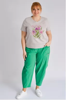 Брюки банани з подвійними кишенями великих розмірів