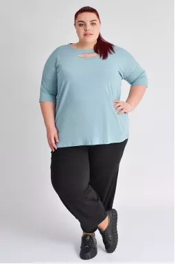 Брюки банани чорні великих розмірів