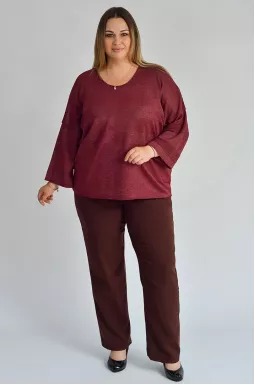 Классические брюки из костюмной ткани больших размеров