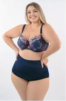 Бюстгальтер с цветочным принтом больших размеров