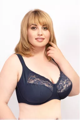 Бюстгальтер на каркасах с кружевом больших размеров